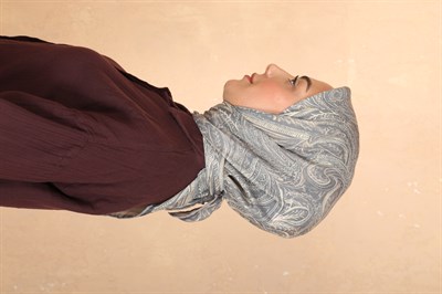 Locella Soft Pamuk Eşarp Gri