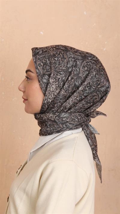 Locella Soft Pamuk Eşarp Küllü Kahve