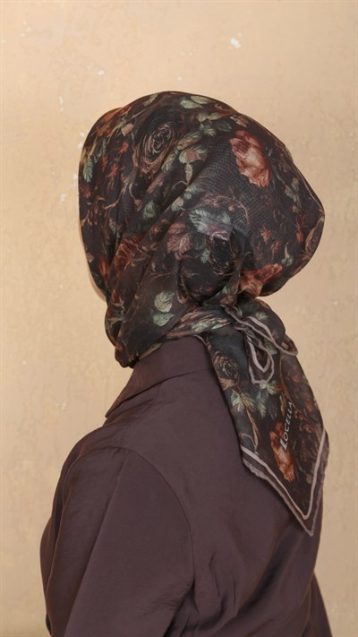 Locella Soft Pamuk Eşarp Kahve