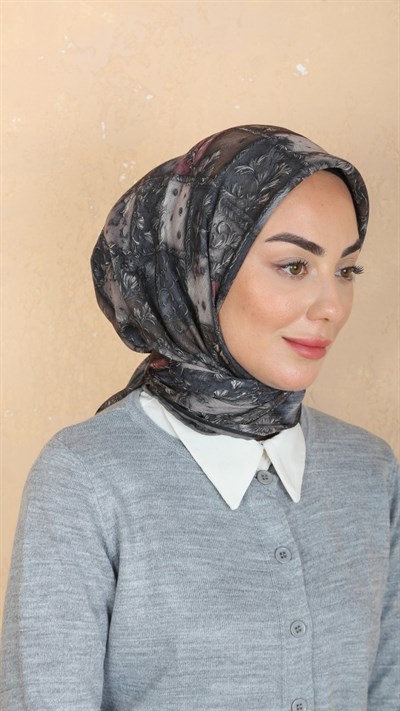 Locella Soft Pamuk Eşarp Antrasit
