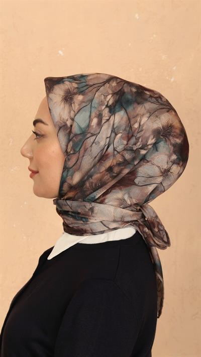 Locella Soft Pamuk Eşarp Kahve