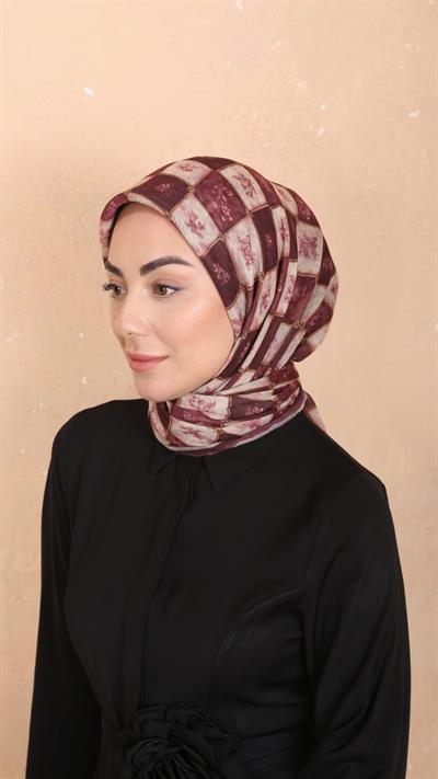 Locella Soft Pamuk Eşarp Vişne