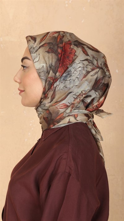 Locella Soft Pamuk Eşarp Bej