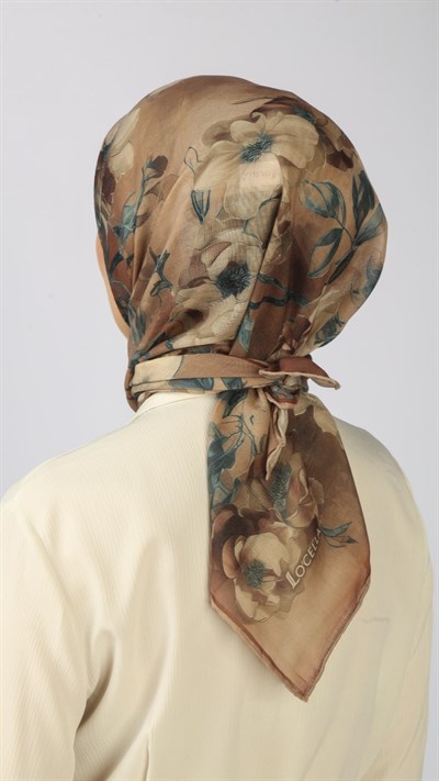 Locella Soft Pamuk Eşarp Kahve