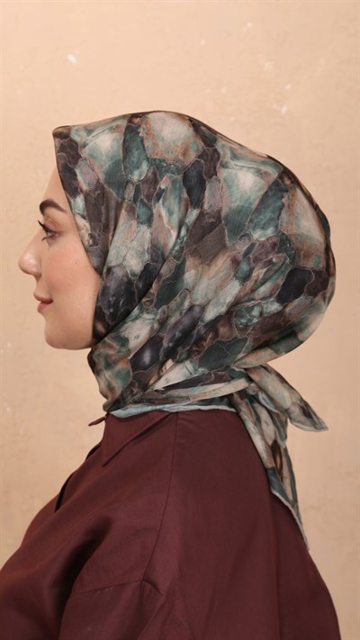 Locella Soft Pamuk Eşarp Yeşil