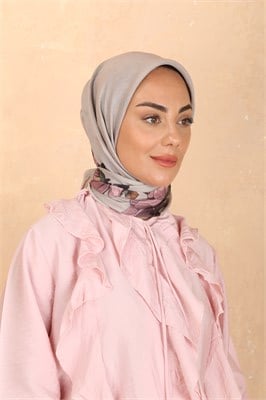 Locella Soft Pamuk Eşarp-Bej Pembe