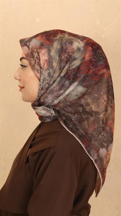 Locella Soft Pamuk Eşarp Taba