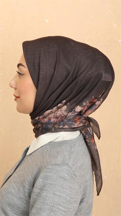 Locella Soft Pamuk Eşarp Kahve