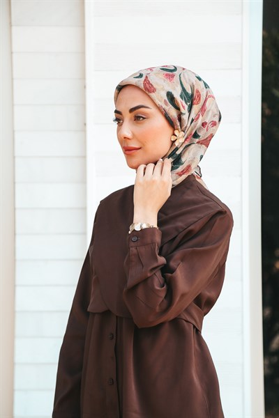Locella Soft Pamuk Eşarp Vizon