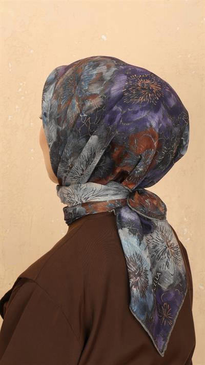 Locella Soft Pamuk Eşarp Mor