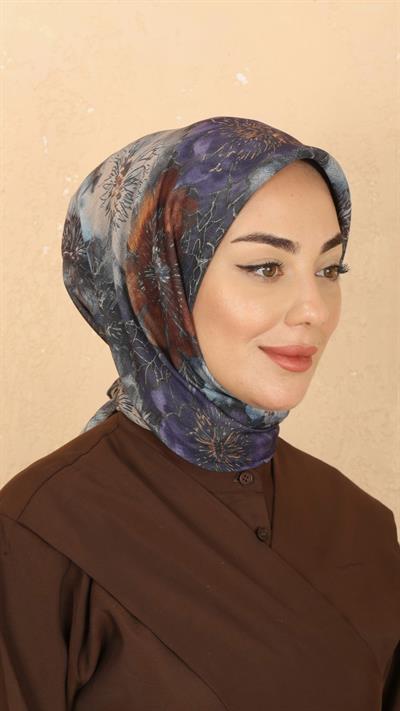 Locella Soft Pamuk Eşarp Mor