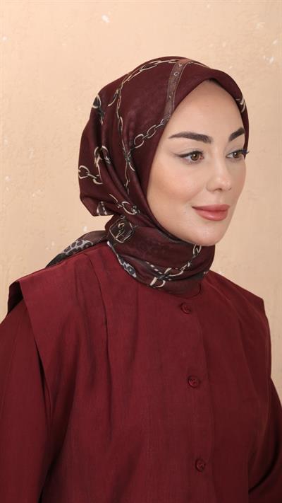 Locella Soft Pamuk Eşarp Bordo