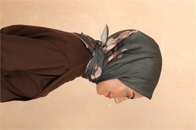 Locella Soft Pamuk Eşarp-Haki Yeşili