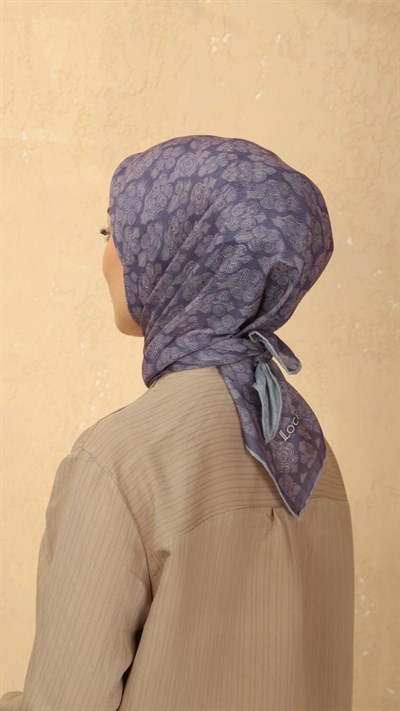 Locella Soft Pamuk Eşarp Mor