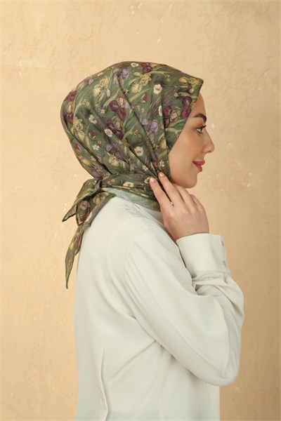 Locella Soft Pamuk Eşarp Koyu Yeşil