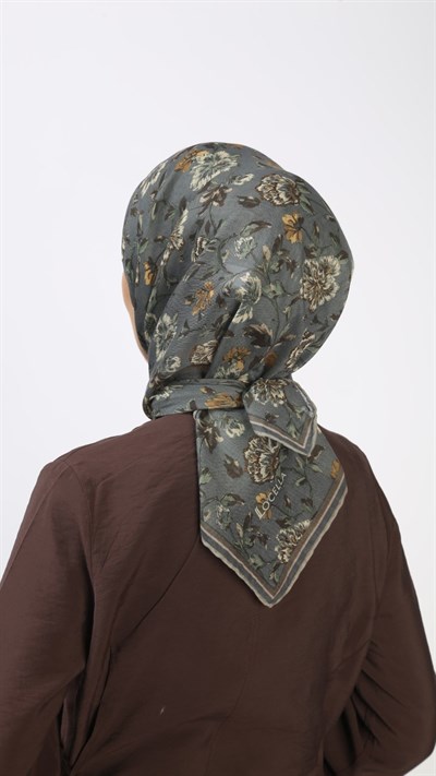 Locella Soft Pamuk Eşarp Gri