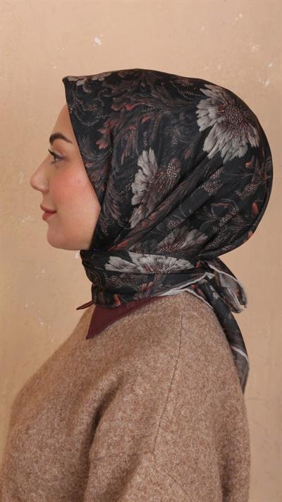 Locella Soft Pamuk Eşarp Siyah