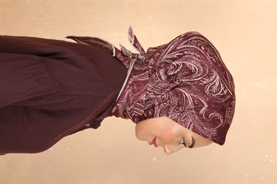 Locella Soft Pamuk Eşarp Mürdüm