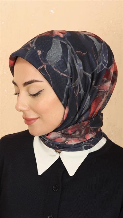 Locella Soft Pamuk Eşarp Lacivert