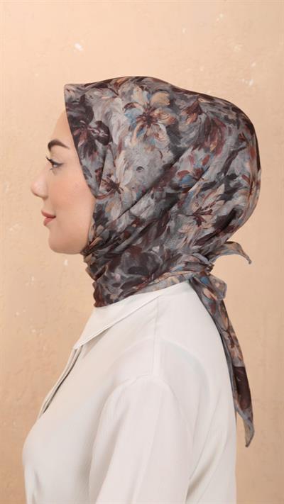 Locella Soft Pamuk Eşarp Gri