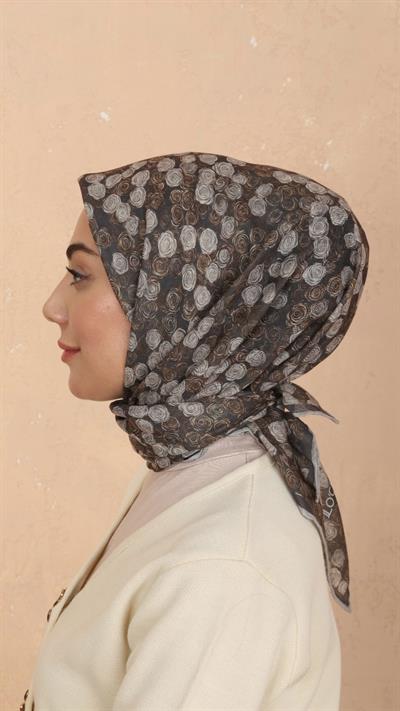 Locella Soft Pamuk Eşarp Haki-7