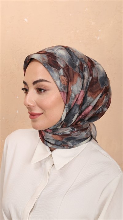 Locella Soft Pamuk Eşarp Gri