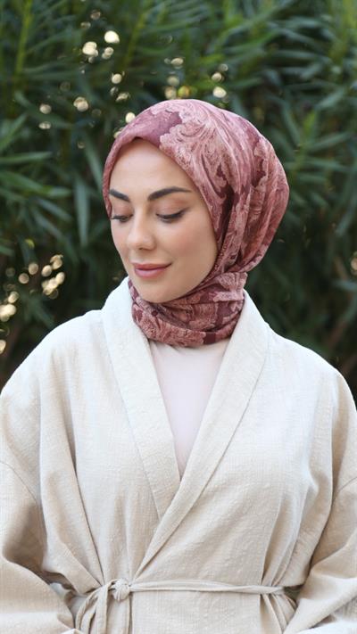 Locella Soft Pamuk Eşarp Kiremit-9