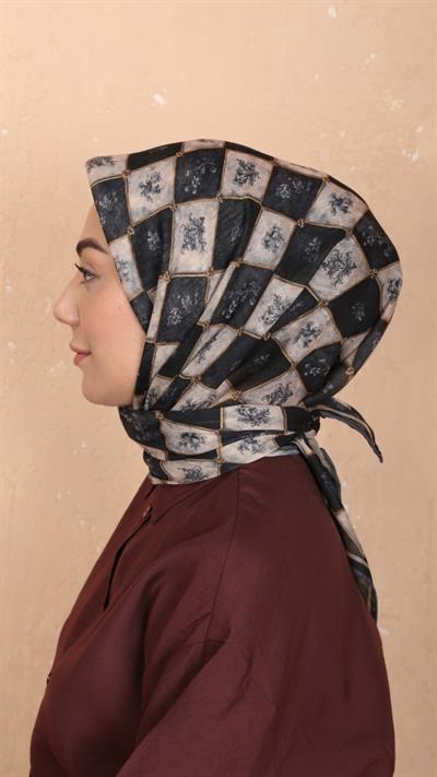 Locella Soft Pamuk Eşarp Siyah