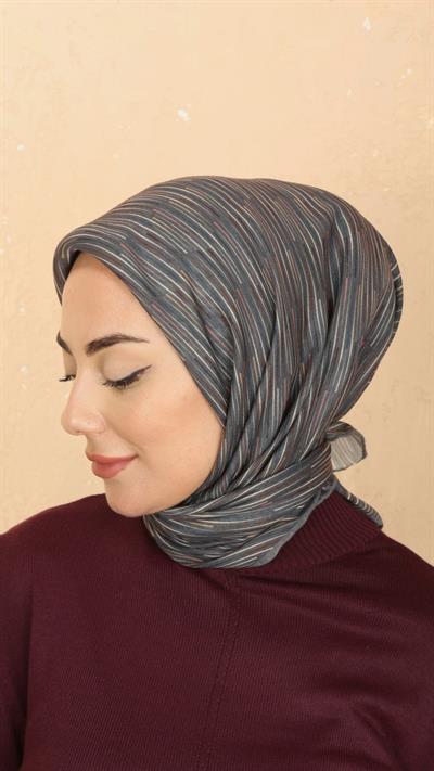 Locella Soft Pamuk Eşarp Gri