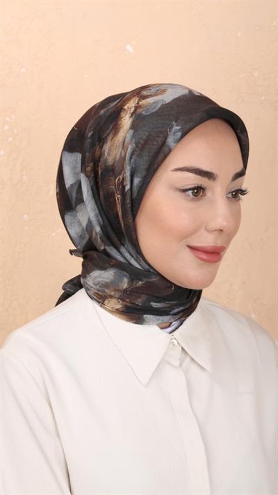 Locella Soft Pamuk Eşarp Siyah