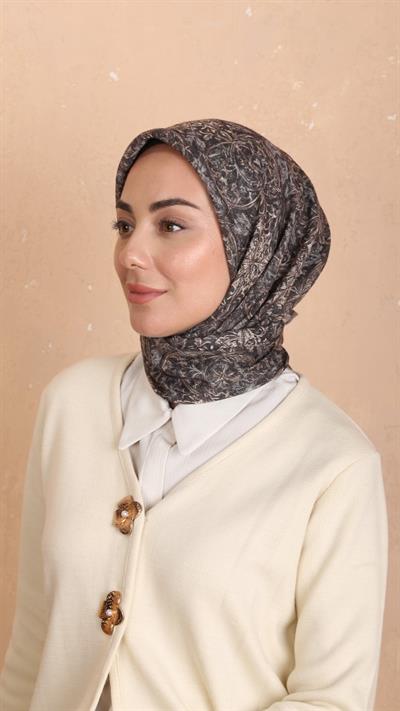 Locella Soft Pamuk Eşarp Küllü Kahve