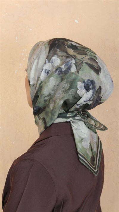 Locella Soft Pamuk Eşarp Yeşil