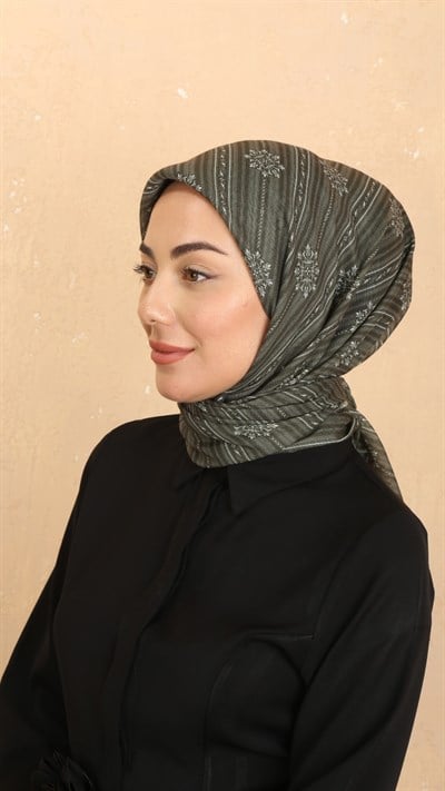 Locella Soft Pamuk Eşarp Yeşil