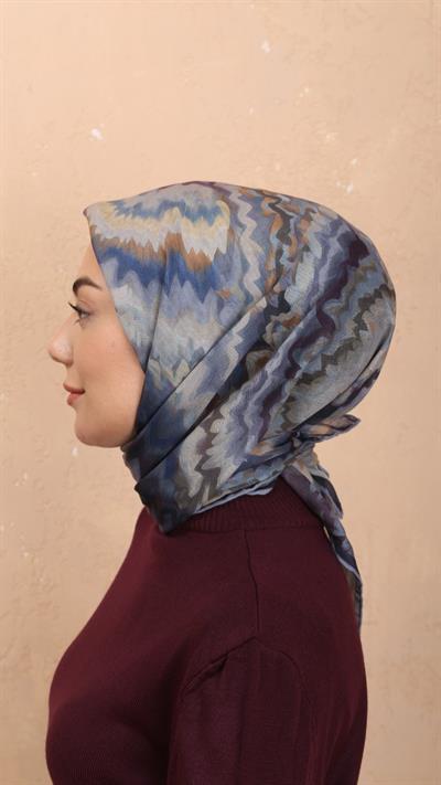 Locella Soft Pamuk Eşarp Lacivert