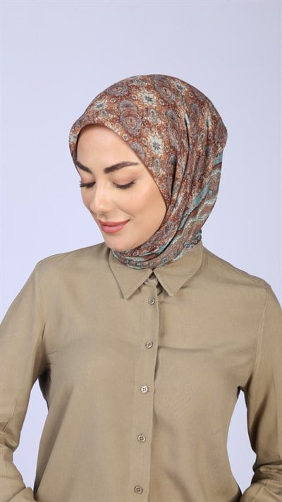 Locella Soft Pamuk Eşarp Taba