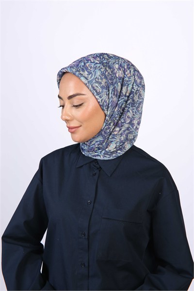 Locella Soft Pamuk Eşarp Mavi