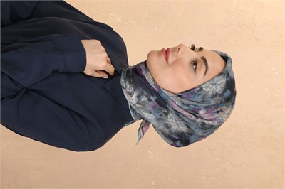 Locella Soft Pamuk Eşarp-Mavi