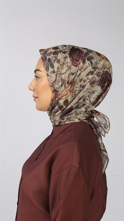 Locella Soft Pamuk Eşarp Krem