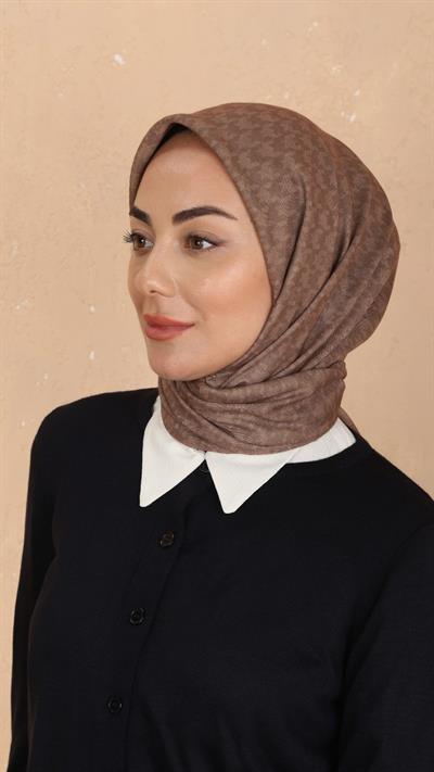 Locella Soft Pamuk Eşarp Karamel