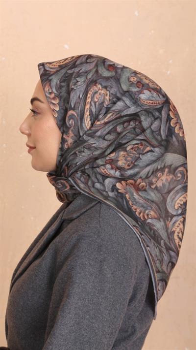 Locella Soft Pamuk Eşarp Gri