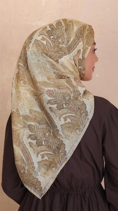 Locella Soft Pamuk Eşarp Sarı-12