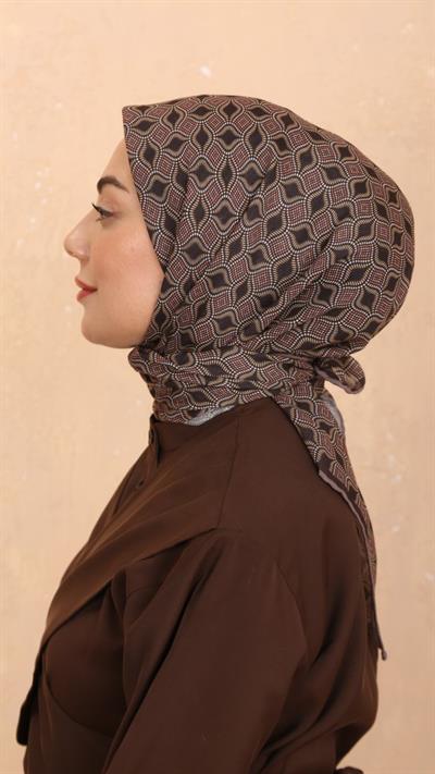 Locella Soft Pamuk Eşarp Kahve