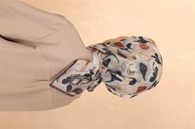 Locella Soft Pamuk Eşarp Gri