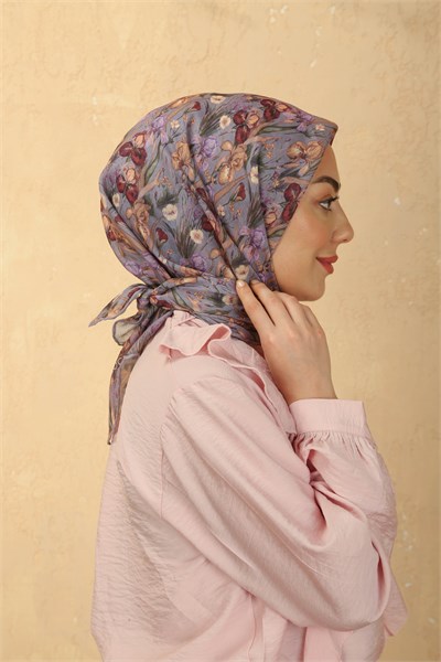 Locella Soft Pamuk Eşarp Lavanta