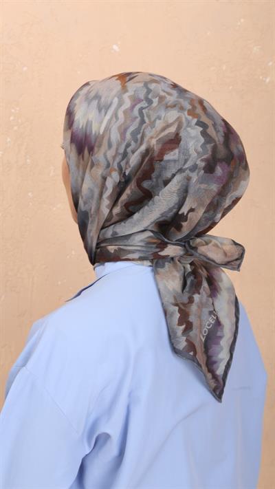 Locella Soft Pamuk Eşarp Gri