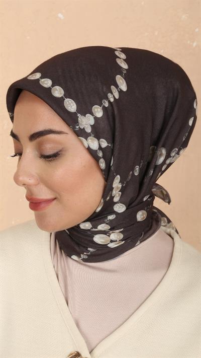 Locella Soft Pamuk Eşarp Kahve