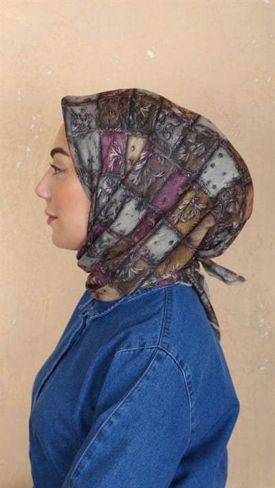 Locella Soft Pamuk Eşarp Kahve