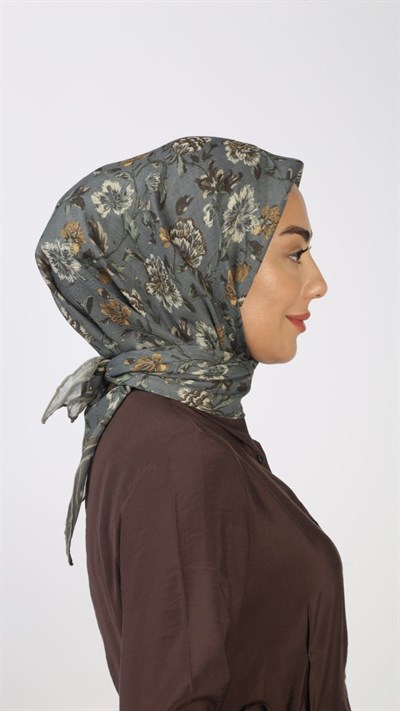 Locella Soft Pamuk Eşarp Gri