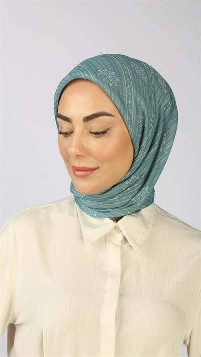 Locella Soft Pamuk Eşarp Turkuaz