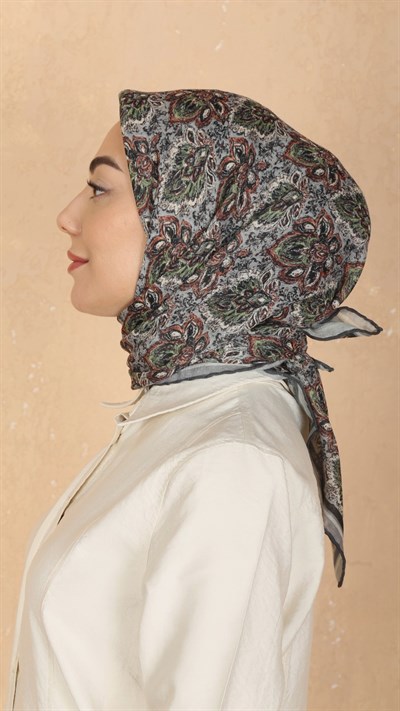 Locella Soft Pamuk Eşarp Gri